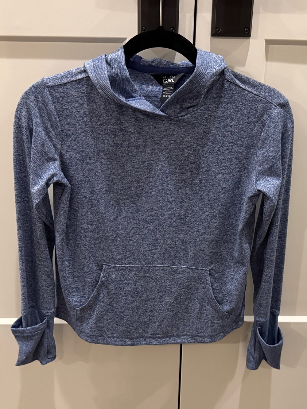 Athleta Girl Dark Blue Performance Long Sleeve Hoodie, Sz 8-10
